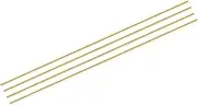 uxcell Brass Rods 2/5 Inch x 35 Inch Brass Solid Round Rod for Handle Pin DIY Craft Material Pack of 4