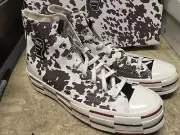 DS MENS CONVERSE CHUCK TAYLOR 70 HI EGRET BRAIN DEAD COW 169946C SZ 10.5 AUTHEN