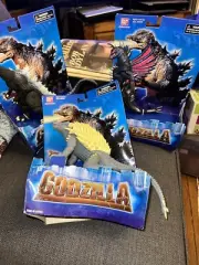 3 Bandai Toho Godzilla Vinyl Monster Figures 2006 MOC Anguirus Godzilla & Gigan