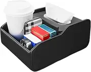 Console Armrest Storage Box - Car Center Console Cover | Auto Arm Ticket Box, Multifunctional Center Space Cup And Tissue Holder For Daily Commute Road Trip Truck Cabin Interior Accessories