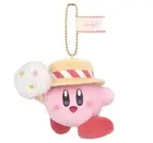 Hoshi no Kirby Sunny Day Mascot key chain Soft plush Sweets Star Kirby Sanei