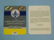 10 Trump Inaugural Parade VIP/Donors YELLOW Plastic Credentials Pass Ticket 3x4