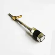 3/4 Double Bass Bow Button Nickel Silver Black Ebony Divided Screw Eyelet New