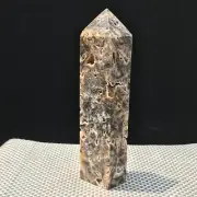 790g Natural sphalerite geode Druzy Quartz Crystal Obelisk Tower Healing