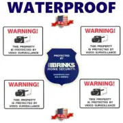 STICKERS FOR HOME SECURITY ALARM CAMERAS+ BRINKS WARNING STICKER DECAL SIGN LOT