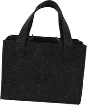 [NAMOARLY] Bag Tote Wine Small Travel Pouch Women Reusable Insulated Dark Felt
