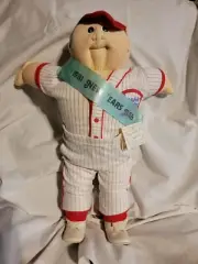 Vintage 1981 New Years Baby Little People Cabbage Patch Boy Bald Blue Eyes