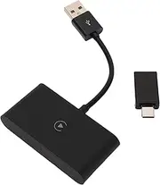 VELATEMOR Car Wireless Adapter Support for Carplay, Wired to Wireless Converter USB for Vehicles That Support for Carplay. Intuitive Touch Control for Phone. Plug and Play