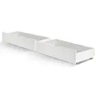 Artiss 2x Storage Drawers Trundle for Single Wooden Bed Frame Base White New