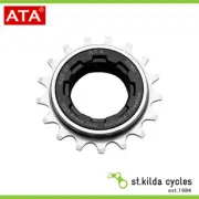 ATA Bike Bicycle Freewheel - CrMo - 1/2 X 1/8 - 17T - Black/Nickel