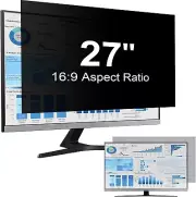 27 Inch Computer Privacy Screen Filter for 16:9 Aspect Ratio Widescreen Monitor