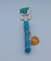 Whisker City Nylon Cat Collar Reflective 8"-12" Neck Blue