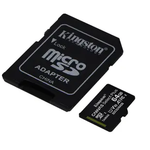 KINGSTON 64GB 64G microSDXC 100MB/s Plus microSD SD C10 記憶卡