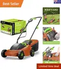 1300W Electric Lawn Mower, 2-in-1 Grass Box Or Mulch Electric Weeder,3-Positi...