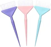 CANIGHT Professional Hair Dye Brush Set 3 Pcs Soft Hair Mixing Brush Hair Highlighting Kit for Dark Hair Barber Accessories