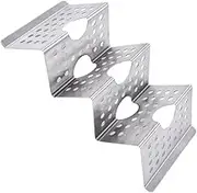 CONGARTENO Stainless Steel Taco Holder Stand for Soft Hard Shell Tacos Easy to Clean Baking Tool for Serving Chicken and Pancakes Compact Design Fits Standard Plates