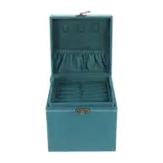 Decorative Jewelry Box Earrings Organizer Pendant Box Fabric Storage Box