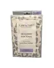 Original Turbie Twist Microfiber Hair Towel Super-Absorbent Gray/ White Print.