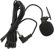 3.5mm Microphone Assembly Mic, 3.5mm External Microphone with U Shaped Clip for Car Vehicle Head Unit Enabled Stereo Radio GPS DVD,