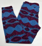 NWT LuLaRoe TC Leggings Multi-Color Bohemian Design - Tall & Curvy (12-18)