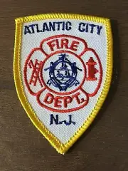 VINTAGE “ Atlantic City Fire Department” Hat Patch