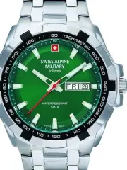 Swiss Alpine Military 7043.1134 Day-Date Mens Watch 42mm 10ATM