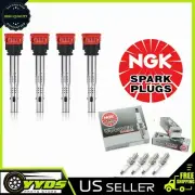 Ignition Coil & Platinum NGK Spark Plug for 2010-2011 Audi Q5 3.2L V6 (for: Audi)