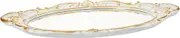 HOODANCOS Retro Mirror Tray Stylish European Design for Dessert and Coffee Tables Decorative Serving Tray with Handle for Jewelry and Cosmetic Organization
