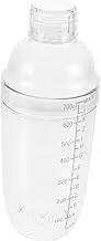 LABRIMP Clear Cocktail Shaker Transparent Mixer for Home Bar Milk Tea Shops Easy to Clean Operate for Bartenders Cocktail Enthusiasts
