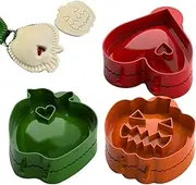 Pocket Pie Maker - Pie Molds Potluck Pie Maker Set,Baking Mold with Fall Pumpkin Heart Shapes, Pie Maker Set for Pastry, Halloween, Biscuits Pochy