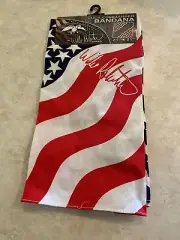Duck Commander WILLIE ROBERTSON SIGNATURE American Flag Pattern Bandana NEW!