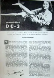 DC-3 PLANS + CONSTRUCTION ARTICLE to Build Mechanix Illustrated UC Scale Model