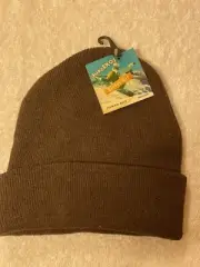 SubZeros Adult One Size Brown Rib Knit Beanie Winter Hat NWT