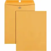 Business Source Clasp Envelopes 28 lb. 9-1/2"x12-1/2" 100/BX Brown Kraft 36664