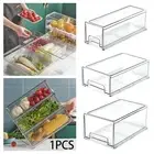 Fridge Drawer Bin Refrigerator Organizer Bin Pantry Storage Box Friut Containers