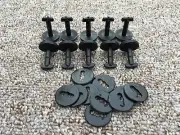 RENAULT ALL CARS INTERIOR FLOOR CARPET MAT CLIPS - TWIST LOCK WITH WASHER 10PCS