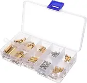 SOLUSTRE Copper Motherboard Standoffs Kit 120pcs Assorted Standoff Screws and Spacers for Electronics Pc and Circuit Boards