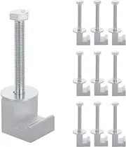 NOLITOY Toolbox Tie down Clamps 10pcs Truck Tool Box Mounting Kit Silver Finish