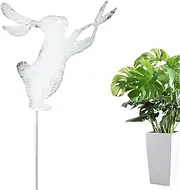 Wezalget Bunny Yard Stakes - Metal Bunny Stakes | Potted Plant Decoration Yard Art Signs for Lawn Path Sidewalk Garden Outdoor