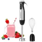Bonsenkitchen Immersion Handheld Blender with Whisk, 20-Speed & Turbo Mode Ha...