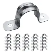 1 Inch Two Hole Snap-On Pipe Strap for EMT Conduit Installation, Reinforced R...