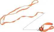 Happyyami Adjustable Lizard Harness Leash 1.2M Length Orange Color for Small Reptiles Harness