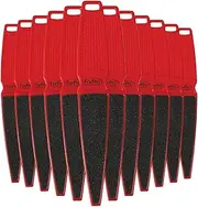 For Pro Red Pedi Paddle Foot File, 12 Count 80/120 Grit As shown in the image