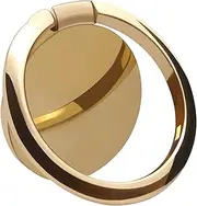OBHEI Metal Cell Phone Ring Holder Finger Ring Stand, 360 Degree Rotation Ring Kickstand Grip Holder for Magnetic Car Mount, Gold