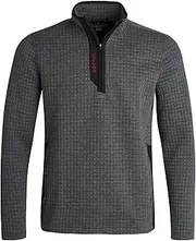 [Spyder] Men's Quarter Zip Sweatshirt - UPF 30+ Grid Fleece Active Performance Long Sleeve Pullover for Men (Sizes: S-XXL)