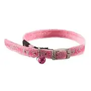Rogz Sparklecat Pin Buckle Cat Collar Pink Small