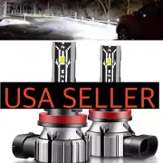 WHITE H11 H9 5000K LED Short Small Base Conversion Headlight Bulbs Luces Blanco