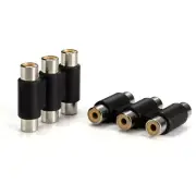 3RCA Audio Video AV Coupler Female to 3 RCA Female Adapter Joiner Connector A/V