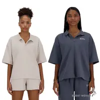 在飛比找Yahoo奇摩購物中心優惠-New Balance 短袖上衣 女裝 V領 Polo衫 美