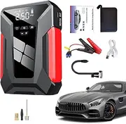 Battery Jumper Starter Portable,Portable Jump Box Battery Charger - Long-Lasting Auto Booster Tire Inflator Accessories for Outdoor Work Vacation